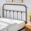 Twin size Vintage Bronze Metal Platform Bed Frame with Headboard and Footboard