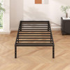 Twin 18-inch Heavy Duty Black Metal Platform Bed Frame