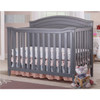 SF Home Solid Wood Convertible Crib in Grey - Toddler Bed Sold Separately