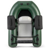 Inflatable Fishing Float Tube for Angling with Fish Ruler and Angling Base