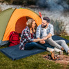 Lightweight Portable Memory Camping Mattress with Carrying Bag-Gray