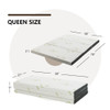 Portable Tri-fold Memory Foam Floor Mattress Topper Portable with Carrying Bag-M