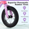 12-Inch Balance Bike with Adjustable Seat and Rotatable Handlebar for Over 36 Months Old-Green