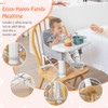 Portable Baby Booster Seat with Straps and Double Tray-Gray