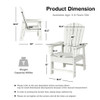 Patio Kids' Adirondack Chair with Ergonomic Backrest-Green