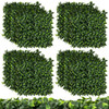 12 Pieces 20 x 20 Inch Artificial Topiary Gardenia Shrub Grass Panels