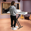 88-Key Keyboard Piano Set with Adjustable Stand-Black