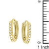 Classic Petite Hoop Earrings Goldtone Finish