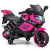 6V Kids Motorcycle with Headlights Music and Detachable Training Wheels-Navy
