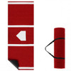 10 x 3.8 ft Baseball and Softball Hitting Mat with Home Plate-Green