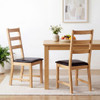 Dining Chairs Set of 2 Farmhouse Dining Room Chairs with Hollowed Backrest-Natural
