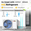 Serie Airtural 12000 BTU  21 SEER2  208-230V aireacondicionadosplit sin ductos con bomba de calor