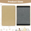 12 Pieces Cat Scratcher Mat Set 24  x 16 Inch Natural Sisal Pads