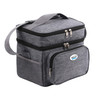 Brentwood Kool Zone 6 Can Insulated Cooler Bag in Grey with Hard Liner