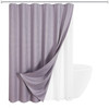 72"W x 78"H Lavender Waffle Textured Shower Curtain Set with Liner