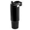 Gibson Home 29oz Marina Stainless Steel Thermal Tumbler with Top Handle and Folding Straw in Black