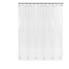 72"W x 92"H XL Clear PEVA Waterproof Shower Curtain Liner Magnets Bottom Hem