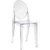 Stackable Clear Acrylic Dining Chair for Indoor or Outdoor Use