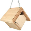 Hand Crafted Pine Wood Hanging Bird House for Carolina Wrens - Made in USA