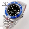 Color: grey - Tandorio NH35A Date Stainless Steel 40mm Dive Automatic Men Watch Sapphire Crystal Ro