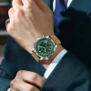 POEDAGAR Luxury Man Watch Quartz Waterproof Luminous Date Chronograph Leather Men Wristwatch Milita