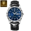 Color: Brown - POEDAGAR Luxury Business Man Wristwatch Waterproof Luminous Date Week Men Watch For 
