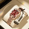 POEDAGAR Top Elegant Women Wristwatch Waterproof Date Ladies Watch Stainless Steel Rectangle Quartz