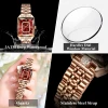 POEDAGAR Top Elegant Women Wristwatch Waterproof Date Ladies Watch Stainless Steel Rectangle Quartz