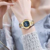 POEDAGAR Luxury Square Watch for Woman Waterproof Luminous Date Ladies Watch Stainless Steel Quartz