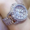 Color: Gold - Fashion Women Watch with Diamond Watch Ladies Top Luxury Brand Ladies Casual Women's 
