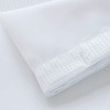 White Sheer and Grid Shower Curtain and Liner Set