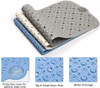 40" Blue Bubbles Non Slip Bathtub Mat