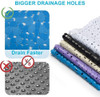 35" Blue Spa Pebbles Non Slip Bathtub Mat