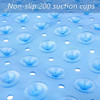 40" Translucent Blue Bubbles Non Slip Bathtub Mat