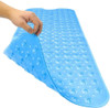 40" Translucent Blue Bubbles Non Slip Bathtub Mat