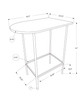 24" White Free Form Manufactured Wood Bar Table