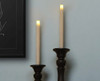 Set of Two Ivory Flameless Taper Candle