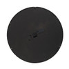 28" Circle Black and Gray Wood and Glass Analog Exposed Gear Wall Clock