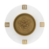 24" Circle Gold Acrylic Analog Wall Clock