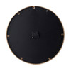 2" Round Gold Wood Analog Wall Clock