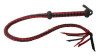Premium Red and Black Leather Whip