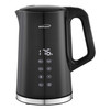 Brentwood 1.7L 1100W BPA Free 360 Cordless Cool Touch Digital Electric Kettle in Black