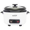 Brentwood 16 Cup Cooked Rice Cooker with Steam in White