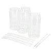 Gibson Home Zadie 10 Piece Glass Tumbler and Straw Set in Clear