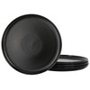 Our Table Landon 4 Piece 8.4 Inch Round Stoneware Salad Plate Set in Pepper