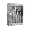 MegaChef La Vague 20 Piece Flatware Utensil Set, Stainless Steel Silverware Metal Service for 4 in 
