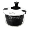 Brentwood 5 Quart Salad Spinner in Black with Serving Bowl