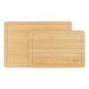 Gibson Home Forestview 2 Piece Rectangle Bamboo Cutting Board Set with Juice Grooves