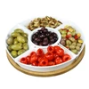 Elama Signature 12 1/4 Inch 6-Piece Lazy Susan Appetizer and Condiment Server Set with 5 Serving Di