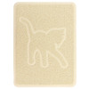 Gibson Everyday Pet Elements 18.5 x 13.78 Inch Cat Silhouette Placemat in Tan